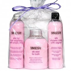 .BINGOSPA Zestaw 7 Jedwab dla skóry i włosów 1100ml .